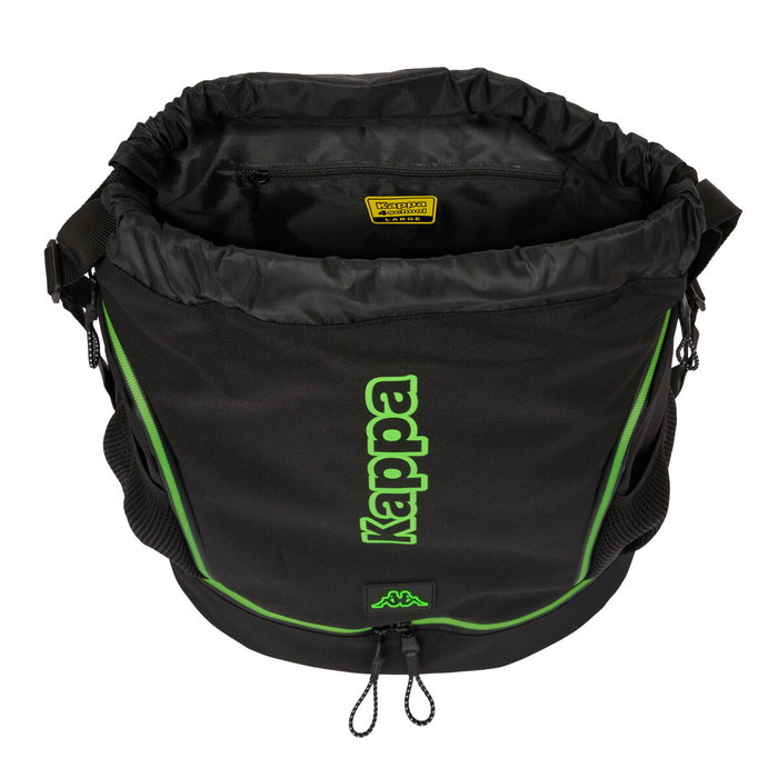 Sac à dos enfant Kappa Black Noir 35 x 40 x 1 cm Sac à dos enfant Kappa Black Noir 35 x 40 x 1 cm