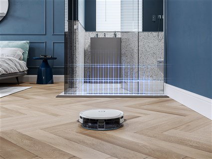 Ecovacs Deebot U2 Aspirateur Robot avec Fonction Lavage Ozmo, Navigation SmartMove, Contrôle par Application