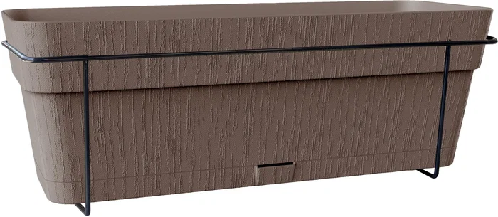 Stefanplast Balconnière Ethica, 9 Litres, 50 x 18 x 17 cm, Couleur Taupe Stefanplast Balconnière Ethica, 9 Litres, 50 x 18 x 17 cm, Couleur Taupe