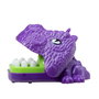 HTI Snappysaurs - Tête de dinosaure à remonter avec mouvement de morsure aléatoire - Jouet d'éveil pour enfant dès 3 ans - Disponible en 3 couleurs