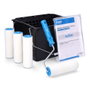 Edm Kit de peinture avec rouleau professionnel, seau de 16 l et protections