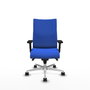 Piqueras Y Crespo Chaise de bureau Albacete confidente, mécanisme Sincro, Bleu