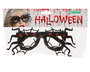 Lunettes de déguisement Halloween femme adulte noir avec motif araignées - Accessoire pour costume de sorcière ou personnage arachnide