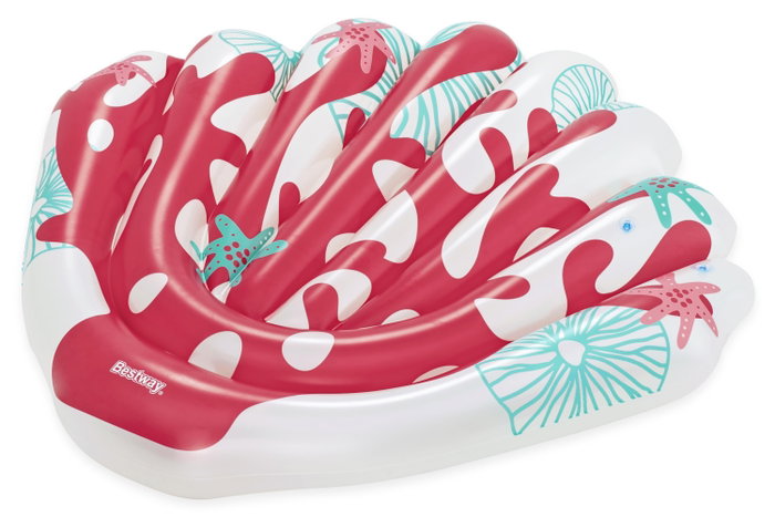 Bestway 43724 Colchoneta Gonflable Coral 186x153 cm pour Plage et Piscine
