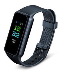 Beurer AS-99 Montre connectée / Tracker d'activité avec capteur de fréquence cardiaque Bluetooth, notifications d'appels et SMS, compatible applications sportives