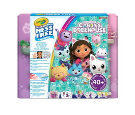 Crayola - Set de coloriage sans taches Color Wonder La Casa de Gabby - 5 feuilles et 5 marqueurs - Âge recommandé : 3 ans et plus