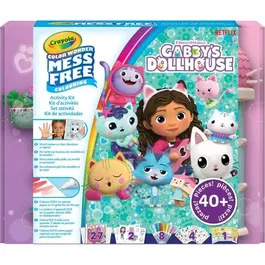 Crayola - Coffret d'activités Color Wonder Gabby's Dollhouse avec 40+ pièces pour enfants dès 3 ans - Coloriage magique sans taches