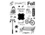 Innspiro Set de tampons acryliques Automne 14x18cm
