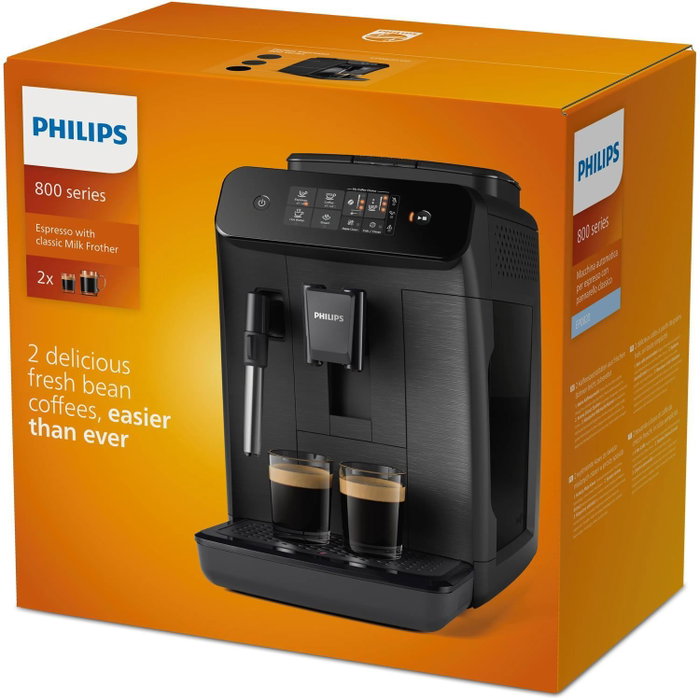Philips Machine à café entièrement automatique Series 800 EP0820/00 Black Philips Machine à café entièrement automatique Series 800 EP0820/00 Black