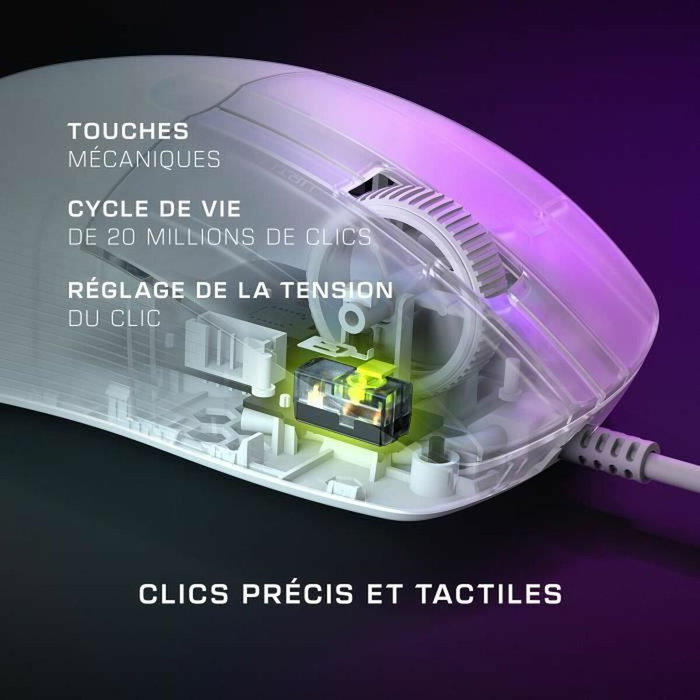 Turtle Beach Pure SEL Souris gaming sans fil blanche