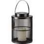 Smart Garden Lanterne Solaire Urbane Noire pour Muret et Terrasse, Chargement Solaire, Allumage Automatique - 24 x 18 cm