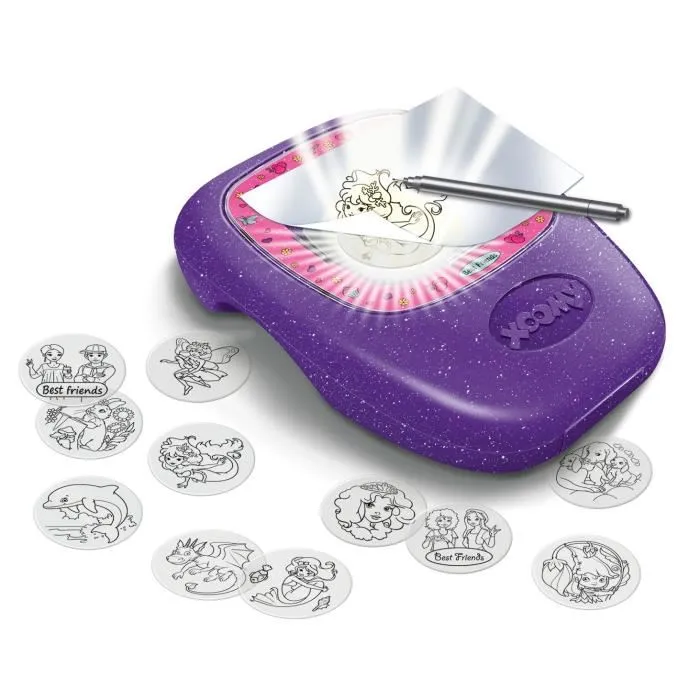Ravensburger 23697 Xoomy - Machine à dessin nomade avec zoom - Thème My Best Friends - Loisir créatif pour enfants dès 6 ans