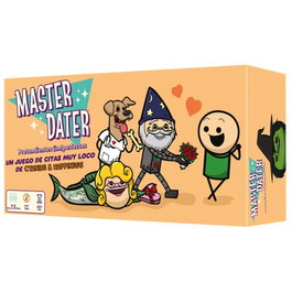 Asmodee EXMMD01ES Jeu de Société Master Dater – Jeu de Cartes pour Adultes – Humour Absurde Cyanide & Happiness – 3 à 6 Joueurs – 14 Ans et + – Version Espagnole