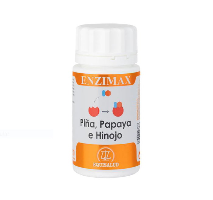 EQUISALUD ENZIMAX PIÑA PAPAYA HINOJO 50caps EQUISALUD ENZIMAX PIÑA PAPAYA HINOJO 50caps