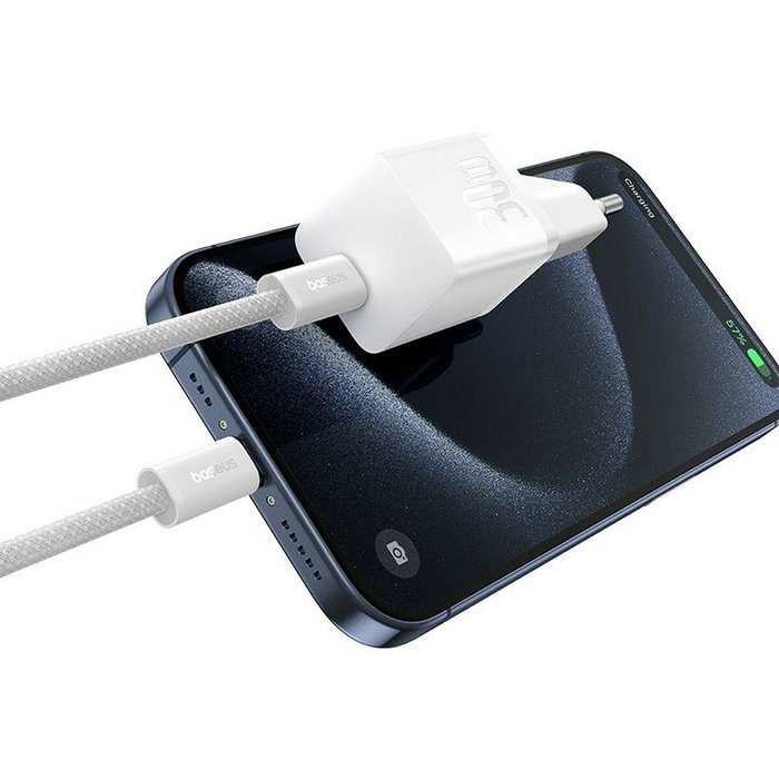 Baseus Chargeur mural P10110902213-00 Blanc 30 W USB-C Baseus Chargeur mural P10110902213-00 Blanc 30 W USB-C