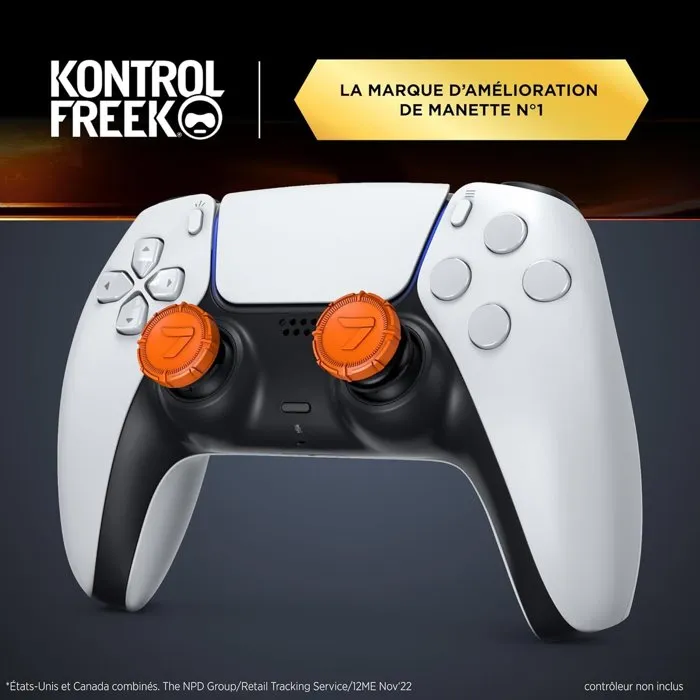 Steelseries KontrolFreek Pack de 2 Call of Duty BO7 Performance Thumbsticks pour Manettes PS5|PS4 - Orange