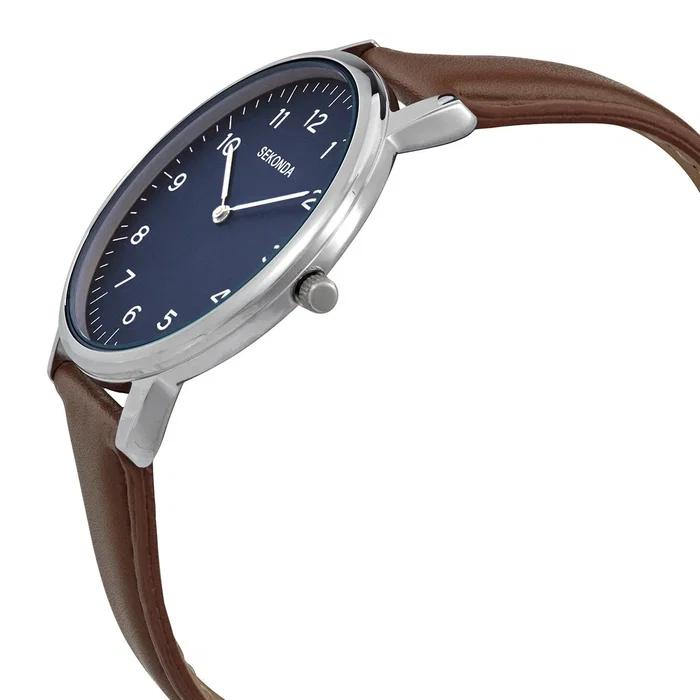 Sekonda Montre à quartz avec bracelet en cuir 1347,84 pour hommes Sekonda Montre à quartz avec bracelet en cuir 1347,84 pour hommes