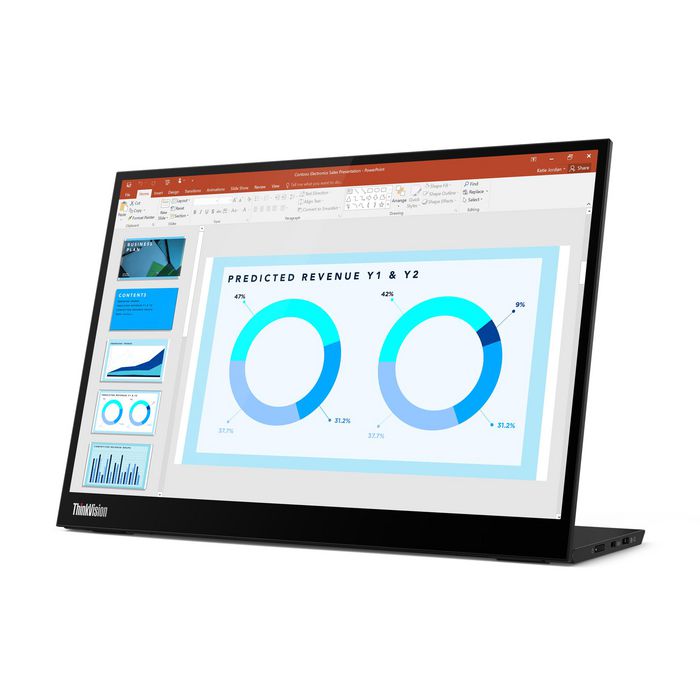 Lenovo ThinkVision M14d 14 pouces 2240 x 1400 Black