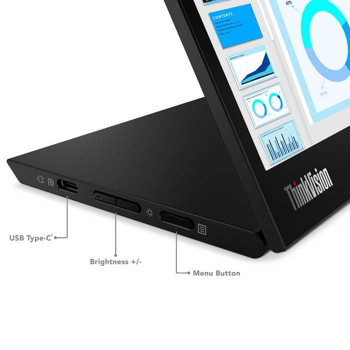 Lenovo ThinkVision M14d 14 pouces 2240 x 1400 Black