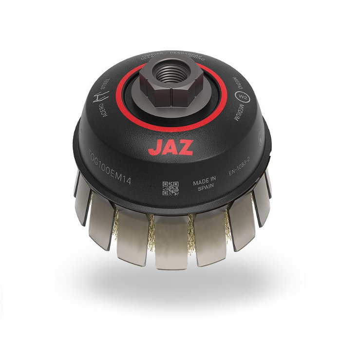 JAZ Jaz Tog 100x0.30xM14 - Brosse circulaire pour touret à meuler - Alésage 14 mm JAZ Jaz Tog 100x0.30xM14 - Brosse circulaire pour touret à meuler - Alésage 14 mm