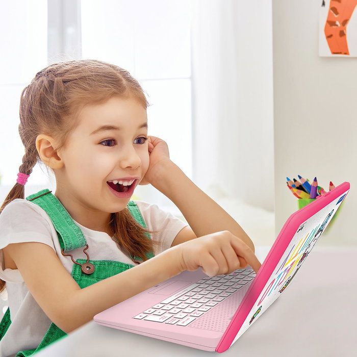 Lexibook Hello Kitty Ordinateur Portable Bilingue avec 124 Activités Éducatives - Jc598Hki2 - Pour Enfants de 4 Ans et Plus