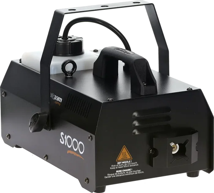 Machine à fumée Algamlight 1000W avec télécommandes filaire et HF noir