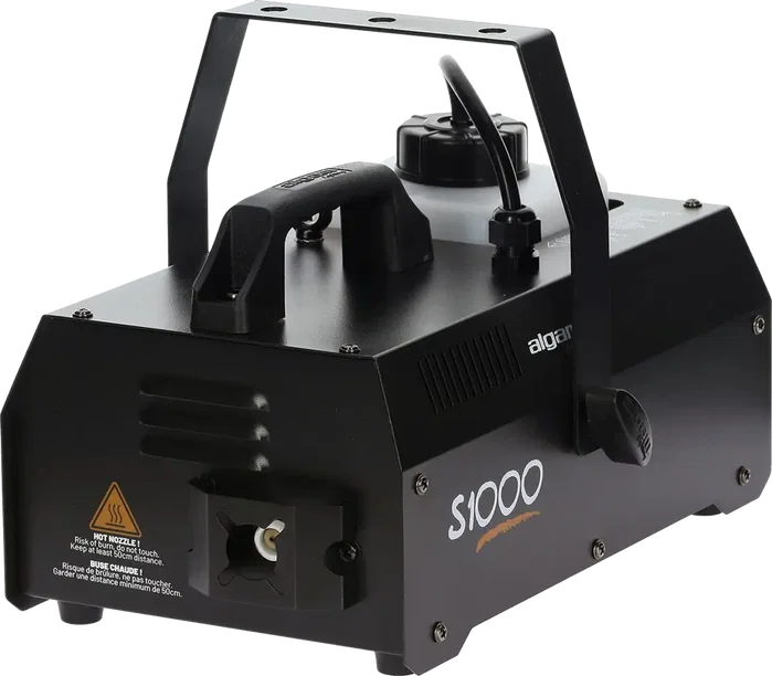 Machine à fumée Algamlight 1000W avec télécommandes filaire et HF noir