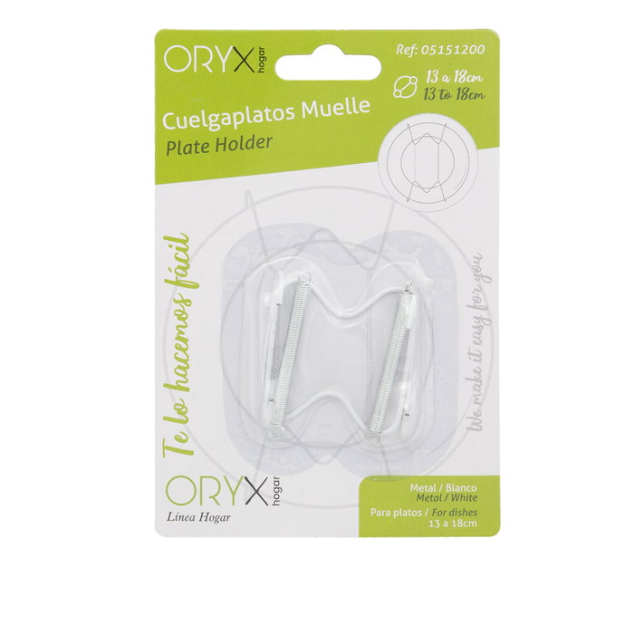 ORYX Support à ressort pour assiettes de 13 à 18 cm