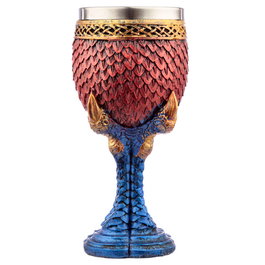 PUCKATOR Coupe avec Griffe de Dragon et Écailles, Stylée, en Résine et Acier Inoxydable - 16,5x7,5x7,5 cm