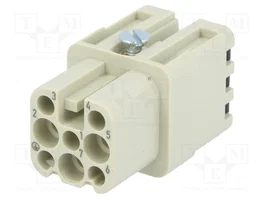 HARTING Han® D Insert de contact HDC femelle 7+PE