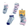 Cerdá Pack de 3 chaussettes Stitch modèle assorti Taille 23-26 - Pour enfants à partir de 3 ans