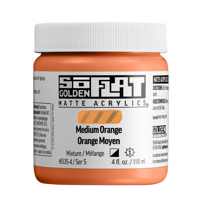 Golden SoFlat Orange Moyen 118 ml Golden SoFlat Orange Moyen 118 ml