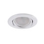 Vepa Aro Foco Downlight Circular Basculante Acero 90mm - Blanco