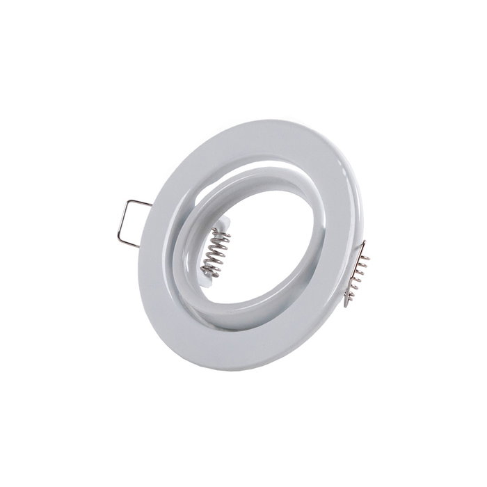 Vepa Aro Foco Downlight Circular Basculante Acero 90mm - Blanco