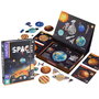 MIEREDU Puzzle magnétique espace et système solaire éducatif - 67 aimants, 11 cartes, pour enfant 3 ans et plus, langues multiples