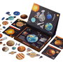 MIEREDU Puzzle magnétique espace et système solaire éducatif - 67 aimants, 11 cartes, pour enfant 3 ans et plus, langues multiples