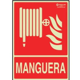 DUVER Signal de sécurité plastique Manguera (Abajo) 297x210 mm
