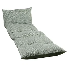 Jardin Prive Coussin bain de soleil Flocons Norvège Avocat Tissu traité déperlant 180x56x10 cm Polycoton Fabriqué en France