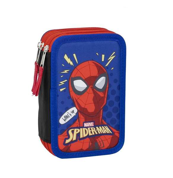 Giotto Plumier avec accessoires Spiderman Bleu - 12.5 x 6.5 x distributed.5 cm Giotto Plumier avec accessoires Spiderman Bleu - 12.5 x 6.5 x distributed.5 cm