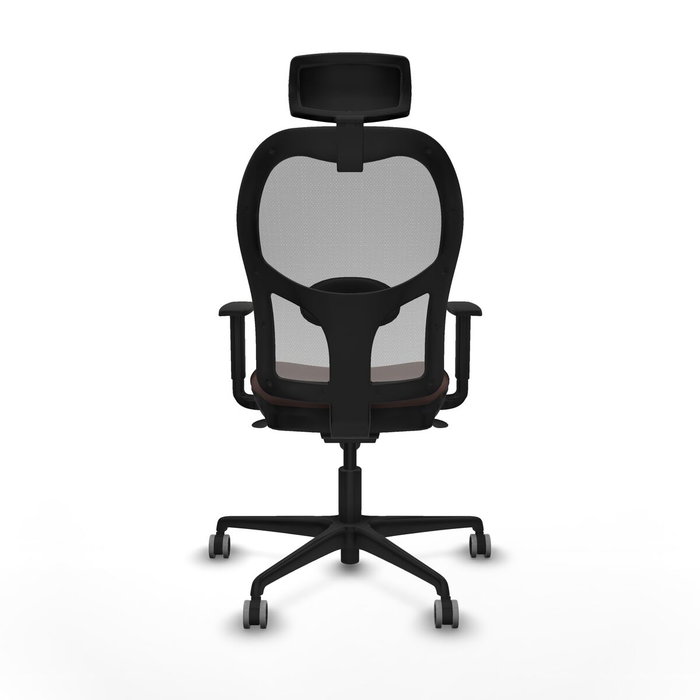 Piqueras y Crespo Chaise de Bureau avec Appui-tête 1D036G2 Gris Brun foncé Piqueras y Crespo Chaise de Bureau avec Appui-tête 1D036G2 Gris Brun foncé