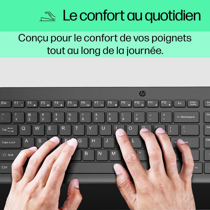 HP Clavier filaire HP 150 AZERTY Noir