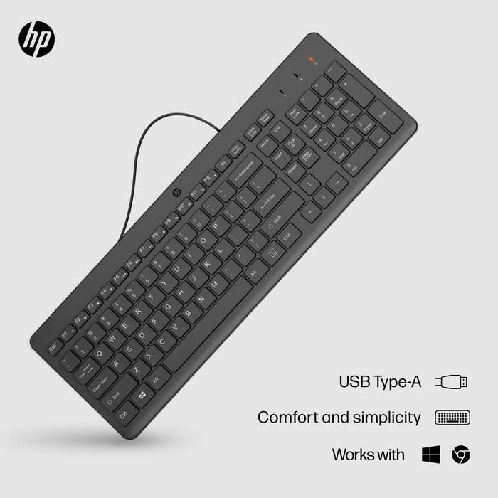 HP Clavier filaire HP 150 AZERTY Noir