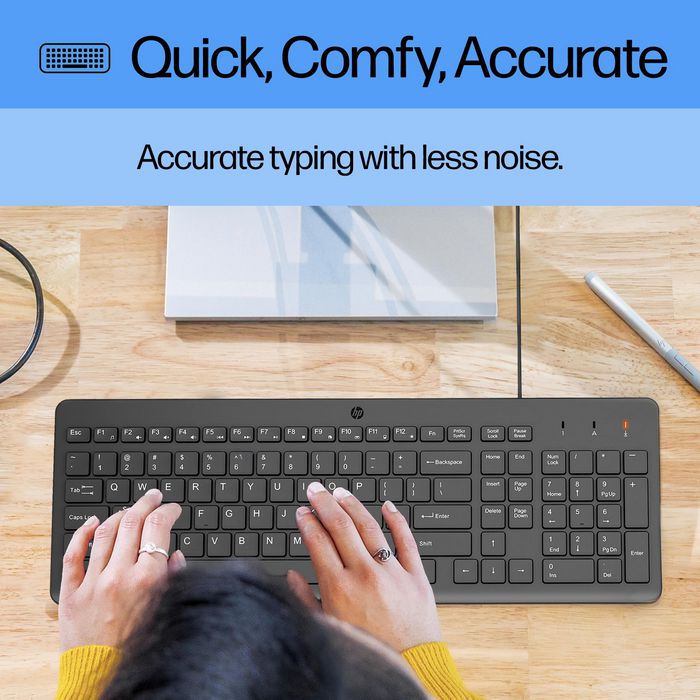 HP Clavier filaire HP 150 AZERTY Noir