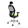 Piqueras y Crespo Chaise de Bureau Jorquera Pistache avec Appui-tête
