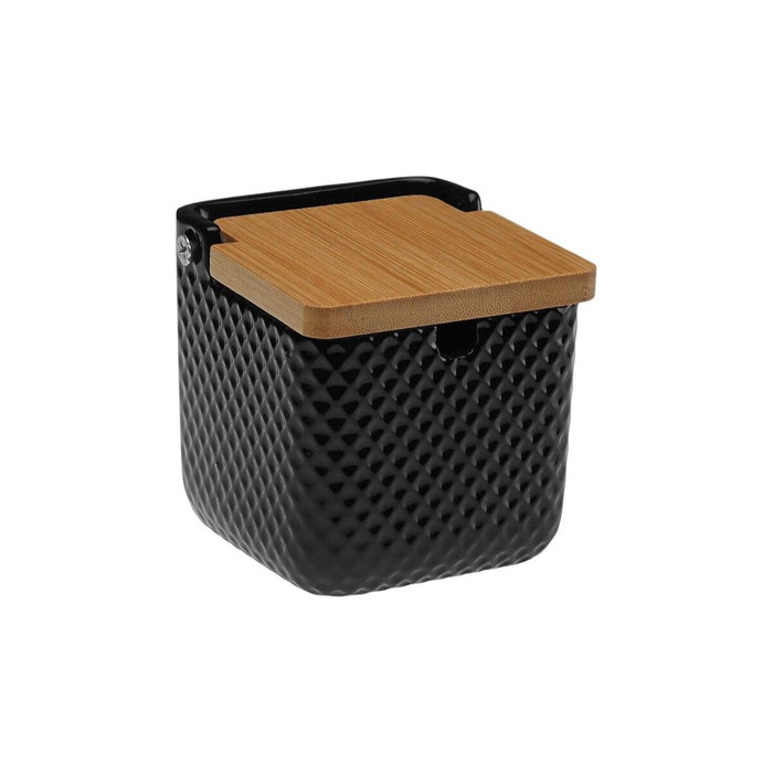 Sucrier Versa Noir Céramique Bambou Dolomite 8,3 x 8,3 x 8,3 cm Sucrier Versa Noir Céramique Bambou Dolomite 8,3 x 8,3 x 8,3 cm