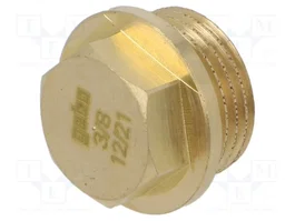 GEBO Bouchon avec bride en laiton CW617N G 3/8'' extérieur