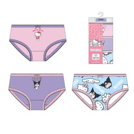Cerdá Pack de 3 culottes Hello Kitty Single Jersey