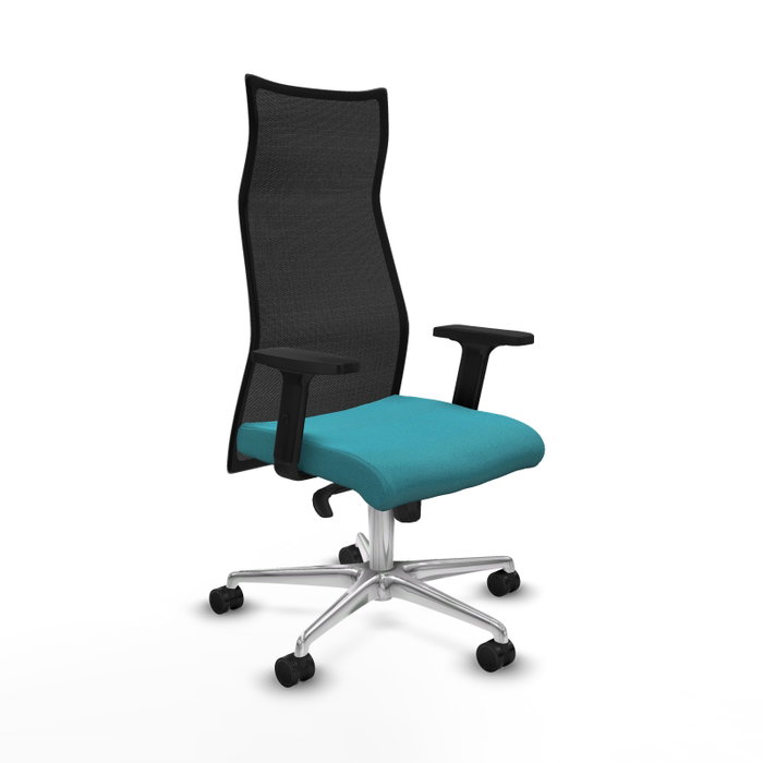 Piqueras y Crespo Chaise de Bureau Albacete Turquoise et Noir Piqueras y Crespo Chaise de Bureau Albacete Turquoise et Noir