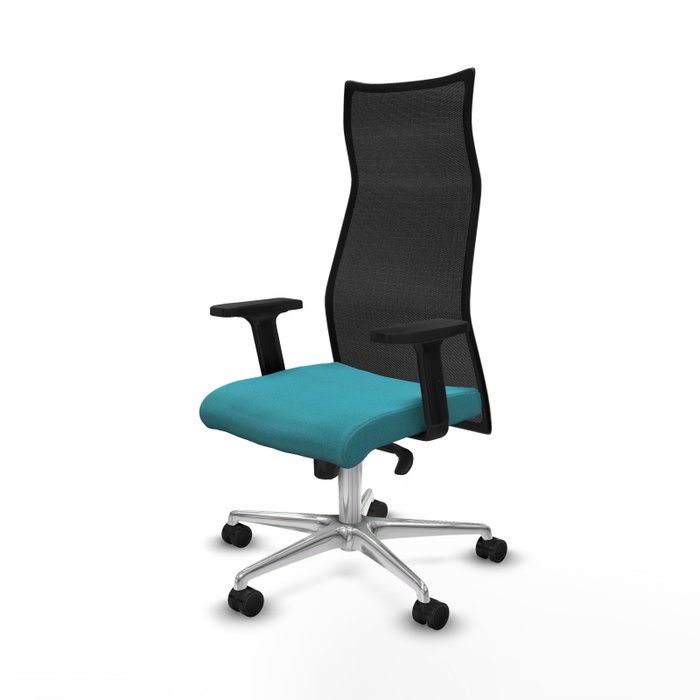 Piqueras y Crespo Chaise de Bureau Albacete Turquoise et Noir Piqueras y Crespo Chaise de Bureau Albacete Turquoise et Noir