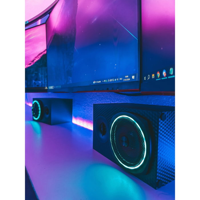 Speedlink GRAVITY CARBON RGB 2.1 Subwoofer System, Black